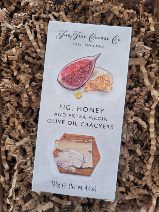 The Fine Cheese Co. Fig, Honey and Extra Virgin Olive Oil Crackers 125g - The Fine Cheese Co. - Boxlocal