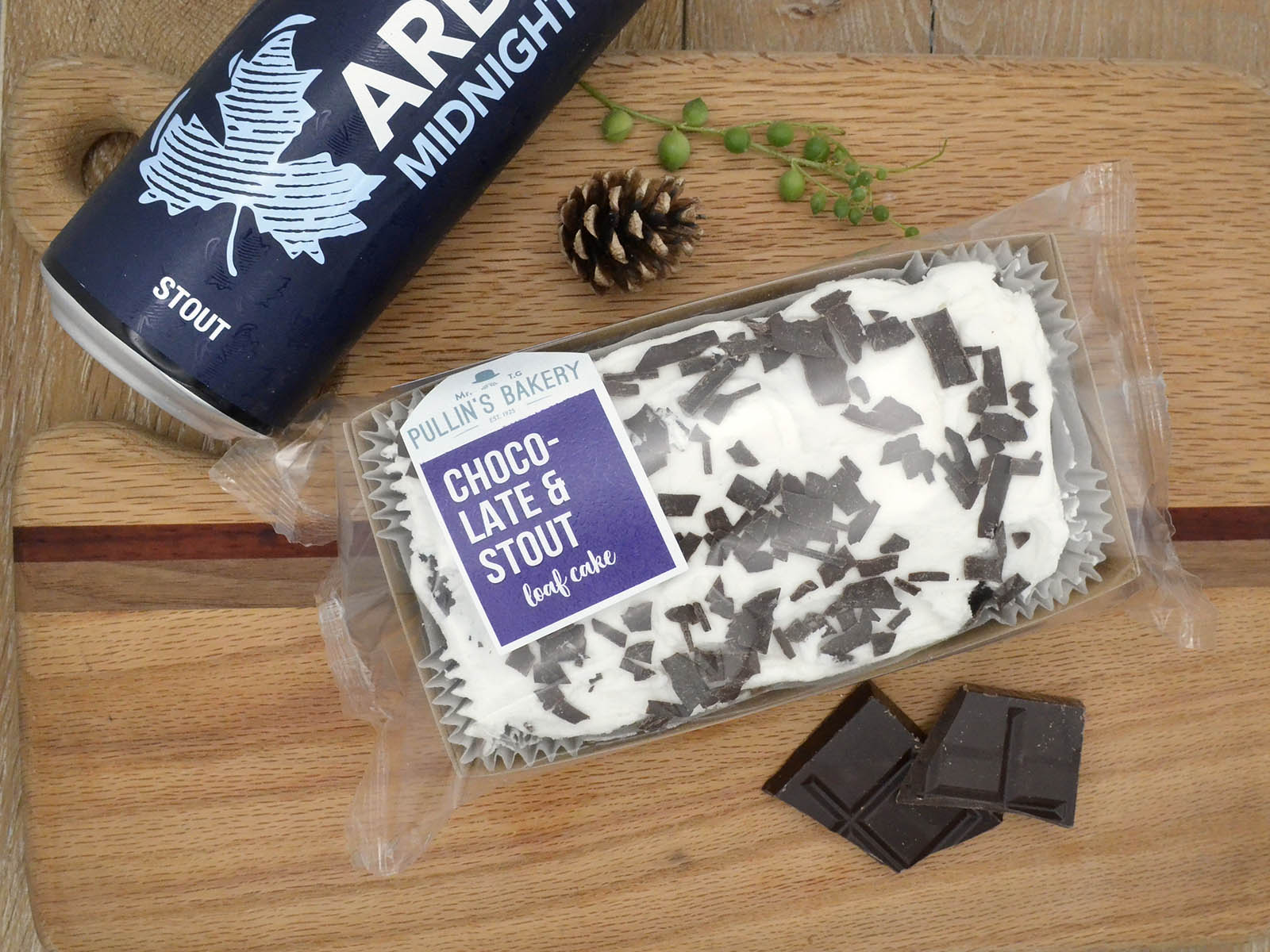 Pullin's Bakery Chocolate & Stout Loaf Cake 360g - Pullin's Bakery - Boxlocal