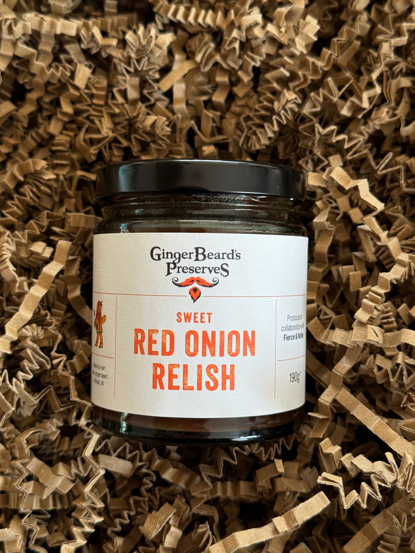 GingerBeard's Preserves Sweet Red Onion Relish 190g - Gingerbeard's Preserves - Boxlocal