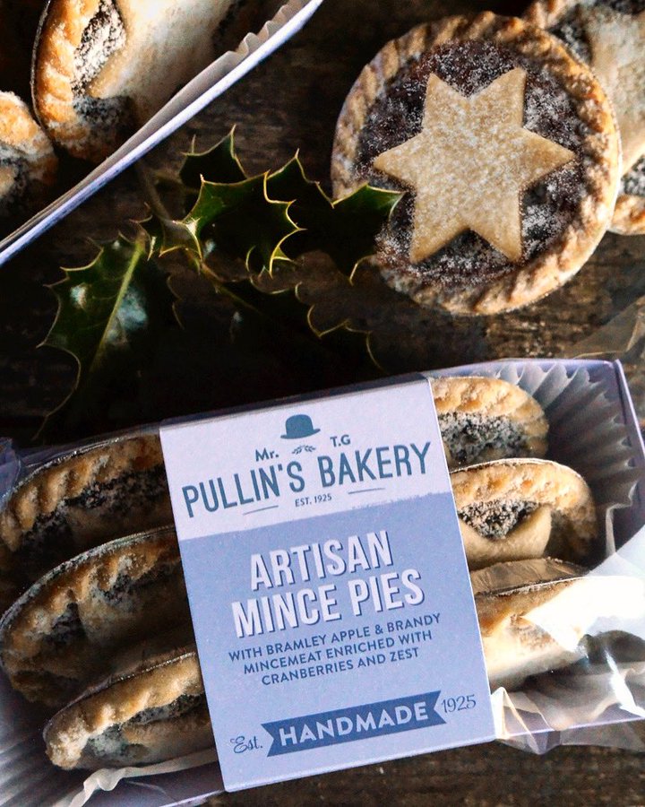 Pullin's Bakery Artisan Mince Pies, pack of 6 - Pullin's Bakery - Boxlocal
