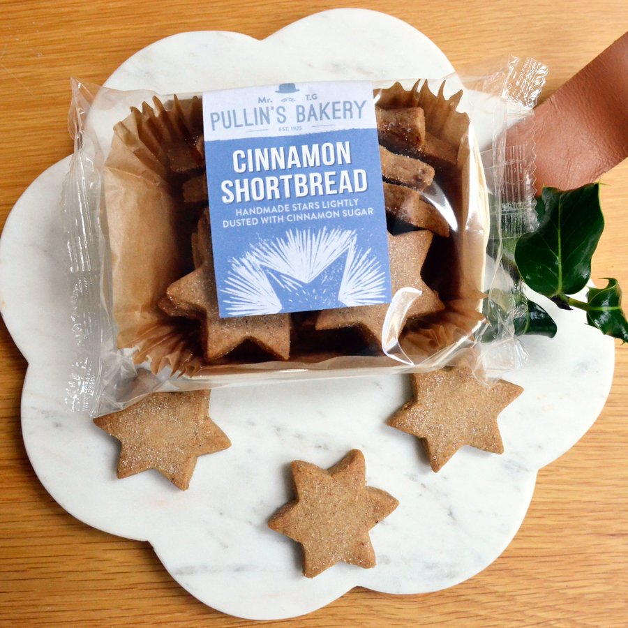 Pullin's Bakery Cinnamon Shortbread Stars 125g - Pullin's Bakery - Boxlocal