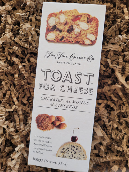The Fine Cheese Co. Toast for Cheese with Cherries, Almonds and Linseeds 100g - The Fine Cheese Co. - Boxlocal