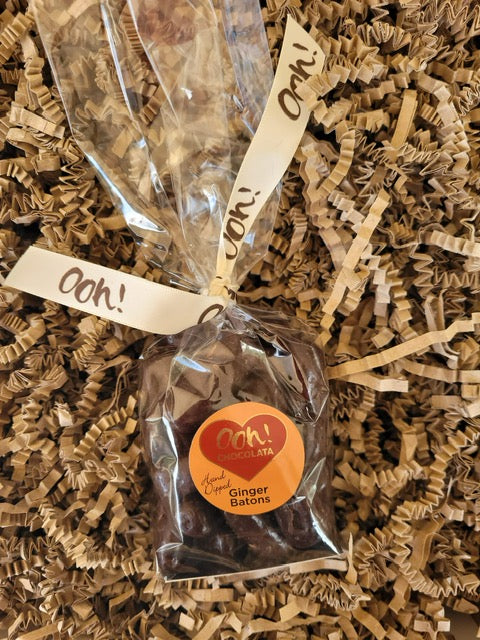 Ooh! Chocolata Hand-Dipped Ginger Batons 175g - Ooh Chocolata - Boxlocal