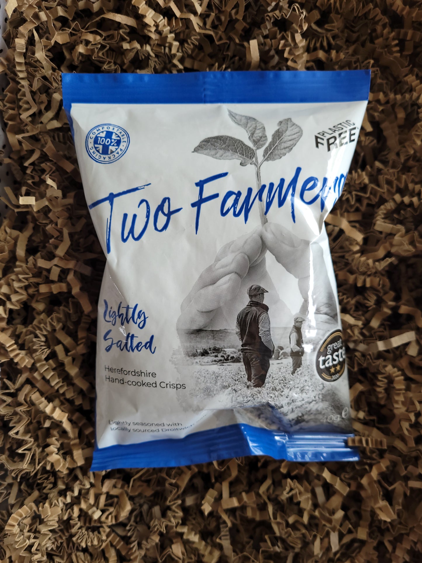 Two Farmers Individual bag Lightly Salted Crisps 40g - Two Farmers - Boxlocal