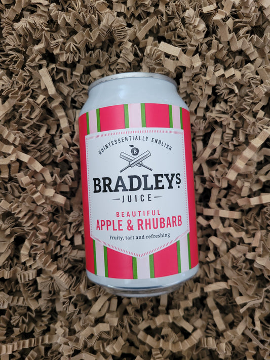 Bradleys Drinks Sparkling Apple and Rhubarb 330ml Can