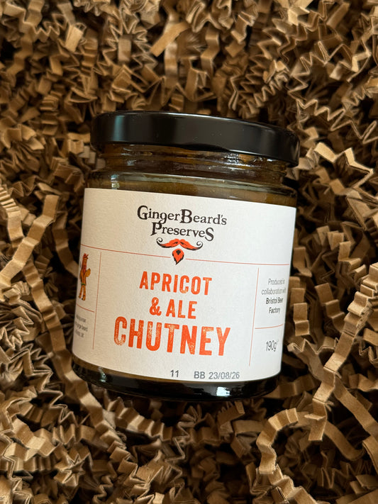 GingerBeard's Preserves Apricot &amp; Ale Chutney Chutney 190g&nbsp; - Gingerbeard's Preserves - Boxlocal