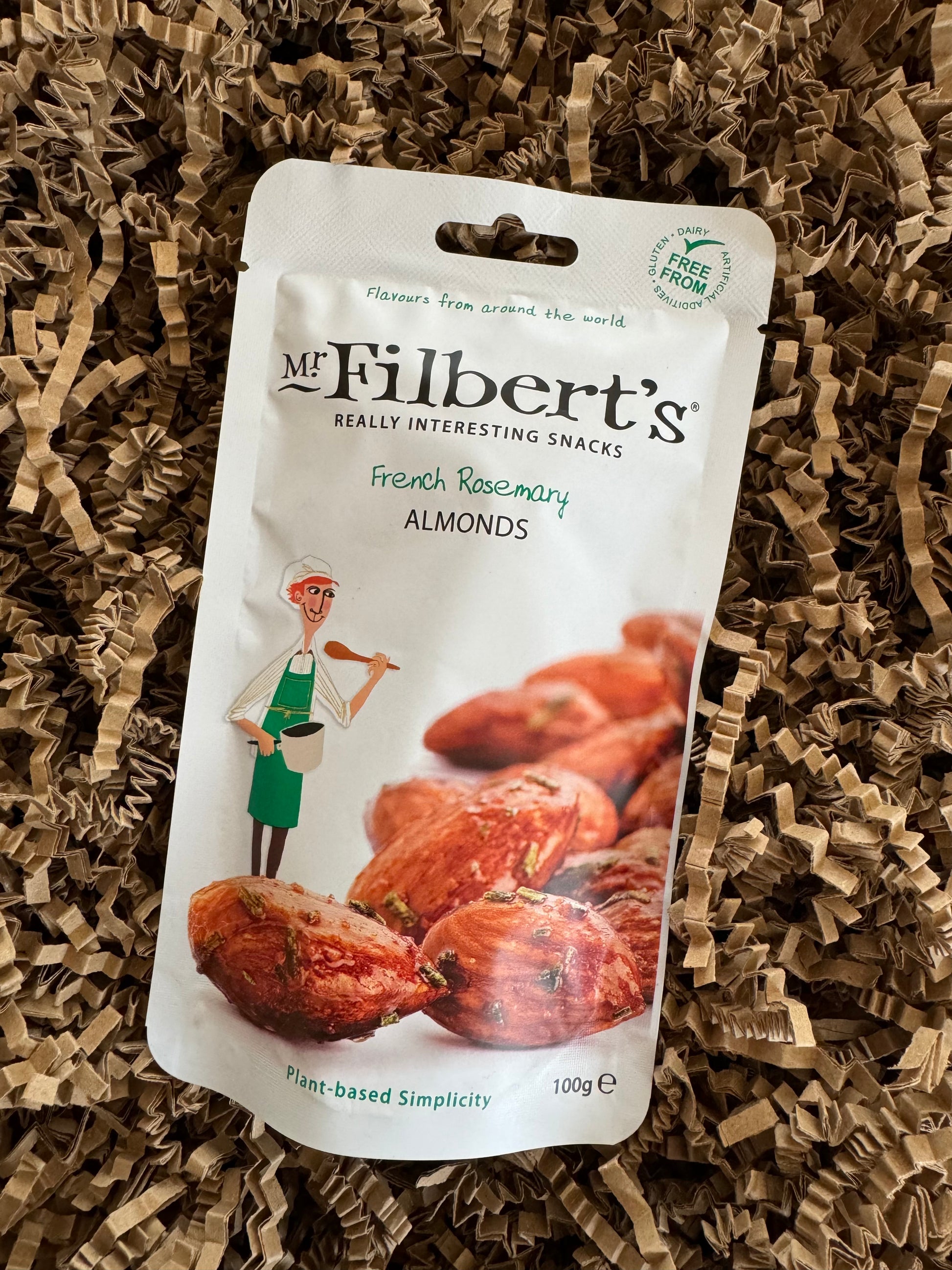 Mr FIlbert's French Rosemary Almonds 100g - Mr Filberts - Boxlocal