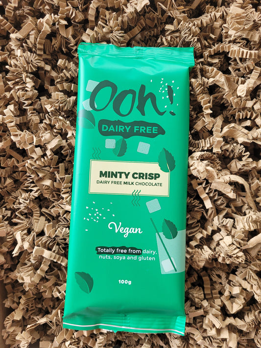 Ooh! Chocolata Dairy Free Minty Crisp Chocolate Bar 100g