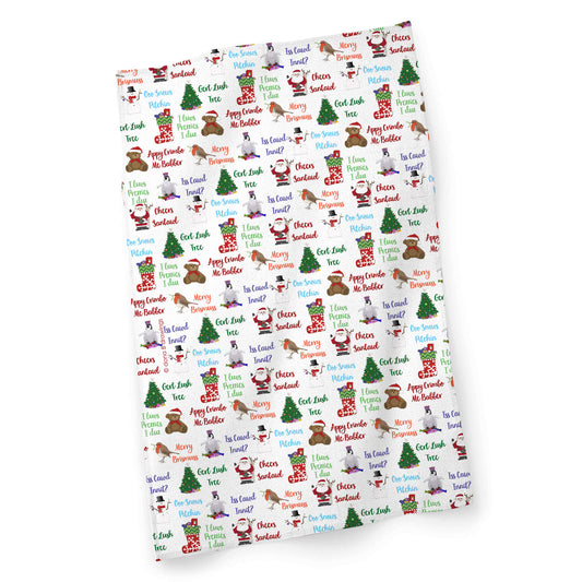 Dona B Drawings Brizzle Christmas Tea Towel - Dona B Drawings - Boxlocal