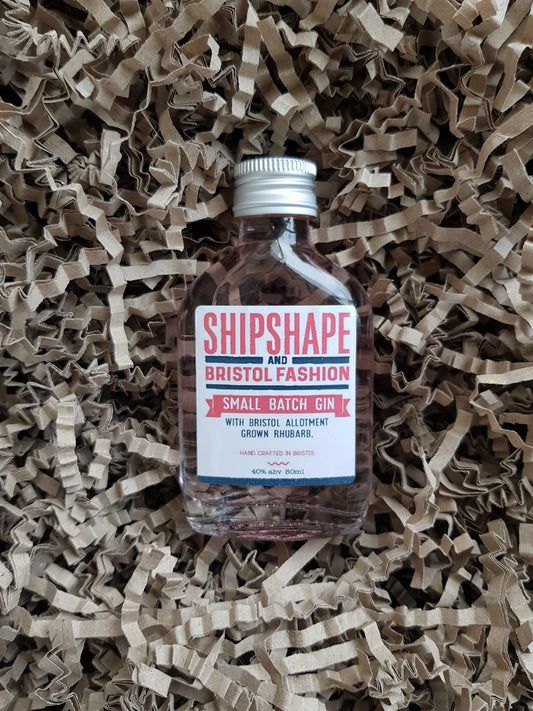Shipshape & Bristol Fashion Mini Gin with Rhubarb 50ml