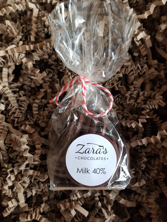 Zara's Chocolates Milk Chocolate Buttons 100g
