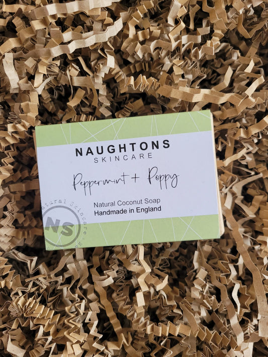 Naughtons Skincare Peppermint and Poppy Soap 135g
