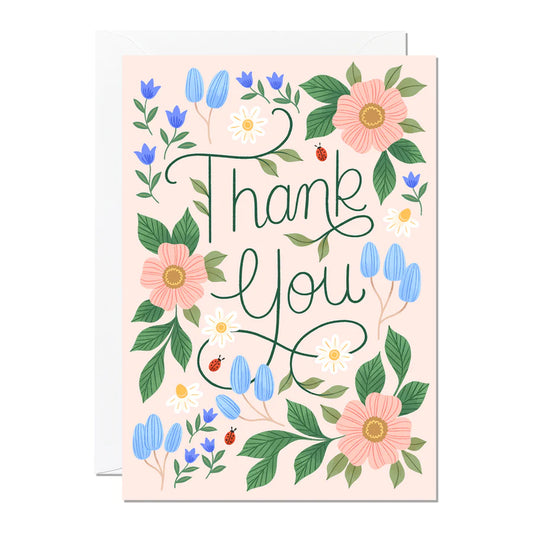 Ricicle Cards Thank You (flowers) Card