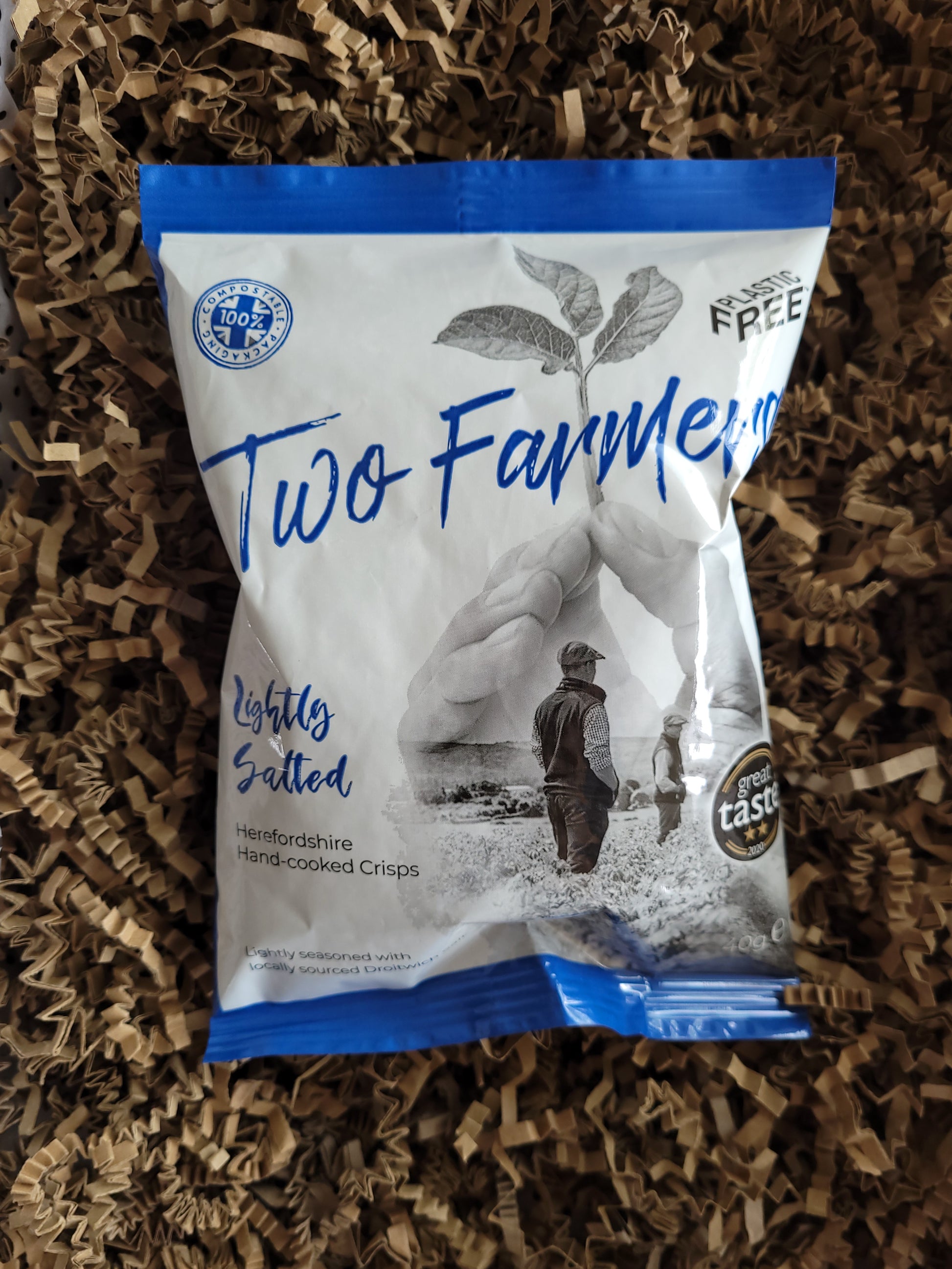 Two Farmers Individual bag Lightly Salted Crisps 40g - Two Farmers - Boxlocal